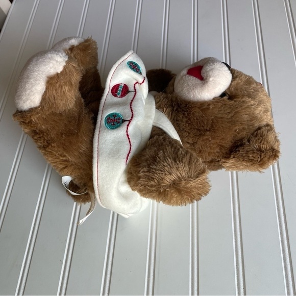 2017 DanDee Christmas Snowflake Teddy Bear Plush Stuffed Animal Toy Cream Dress - Picture 3 of 8